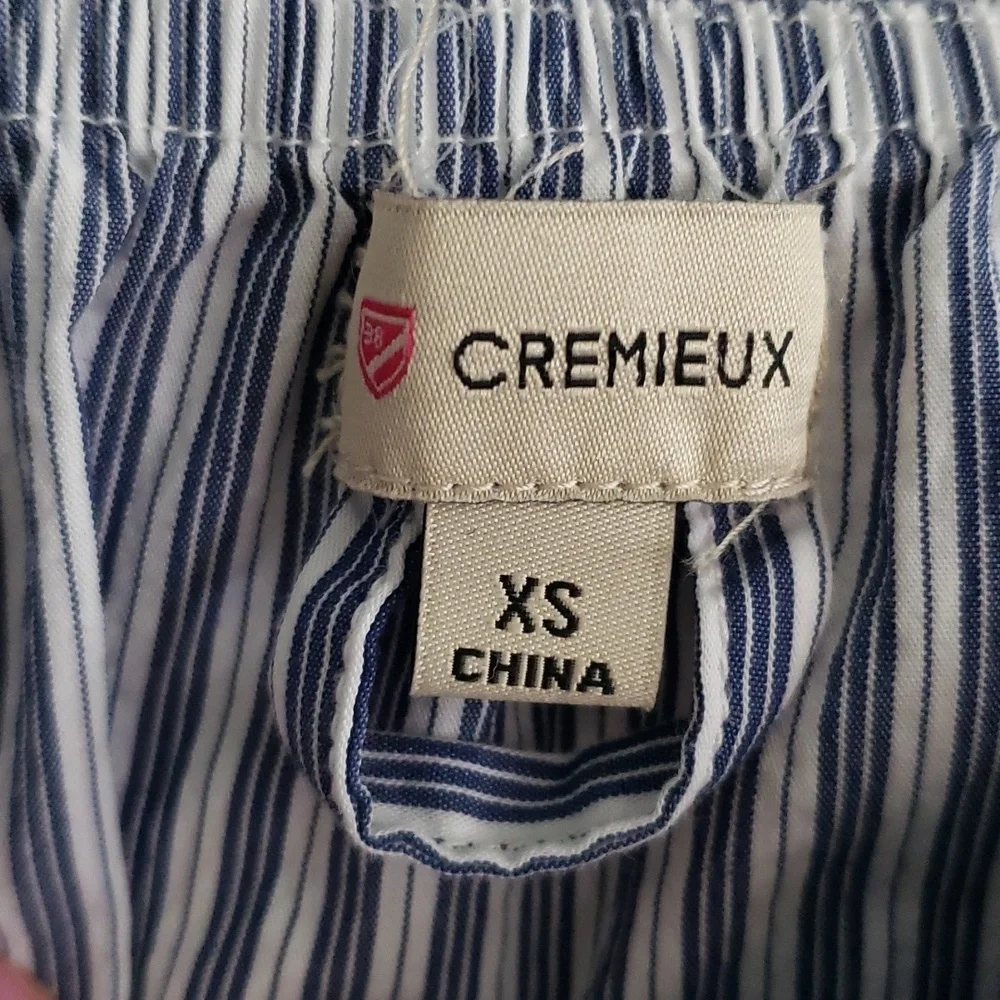 Cremieux Niko Striped Ruffle Off Shoulder Dress XS - Picture 7 of 8